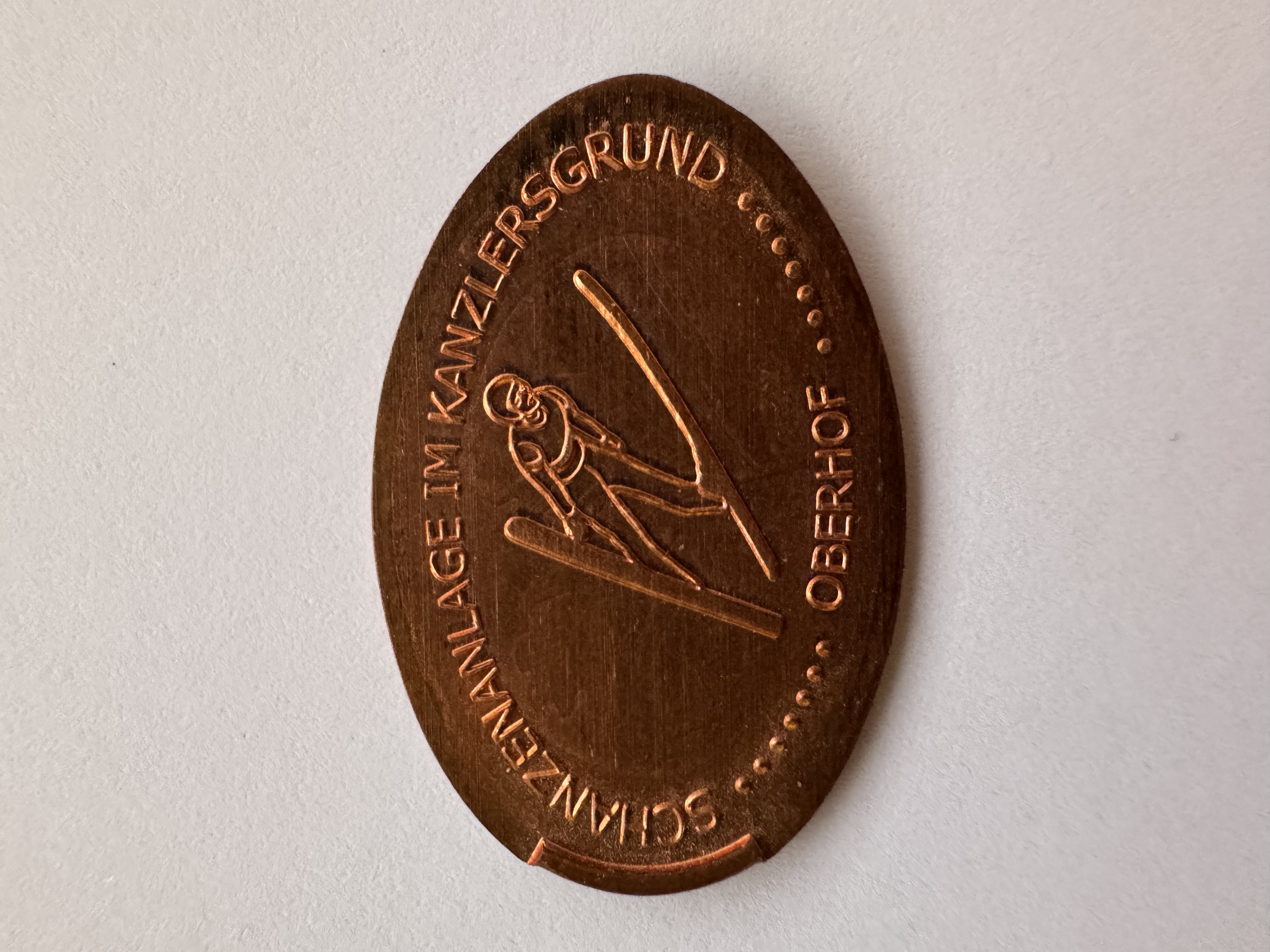 Souvenirmünze Skisprungschanze Kanzlergrund