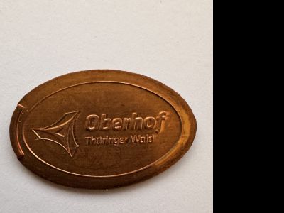 Souvenirmünze – Motiv von Münzautomat Skisprungschanze Kanzlergrund (Oberhof)