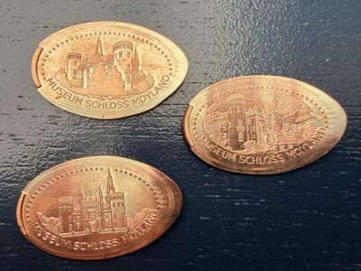Souvenirmünze – Motiv von Münzautomat Schloss Moyland (Bedburg-Hau)