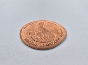 Souvenirmünze – Motiv von Münzautomat Maschsee (Hannover)