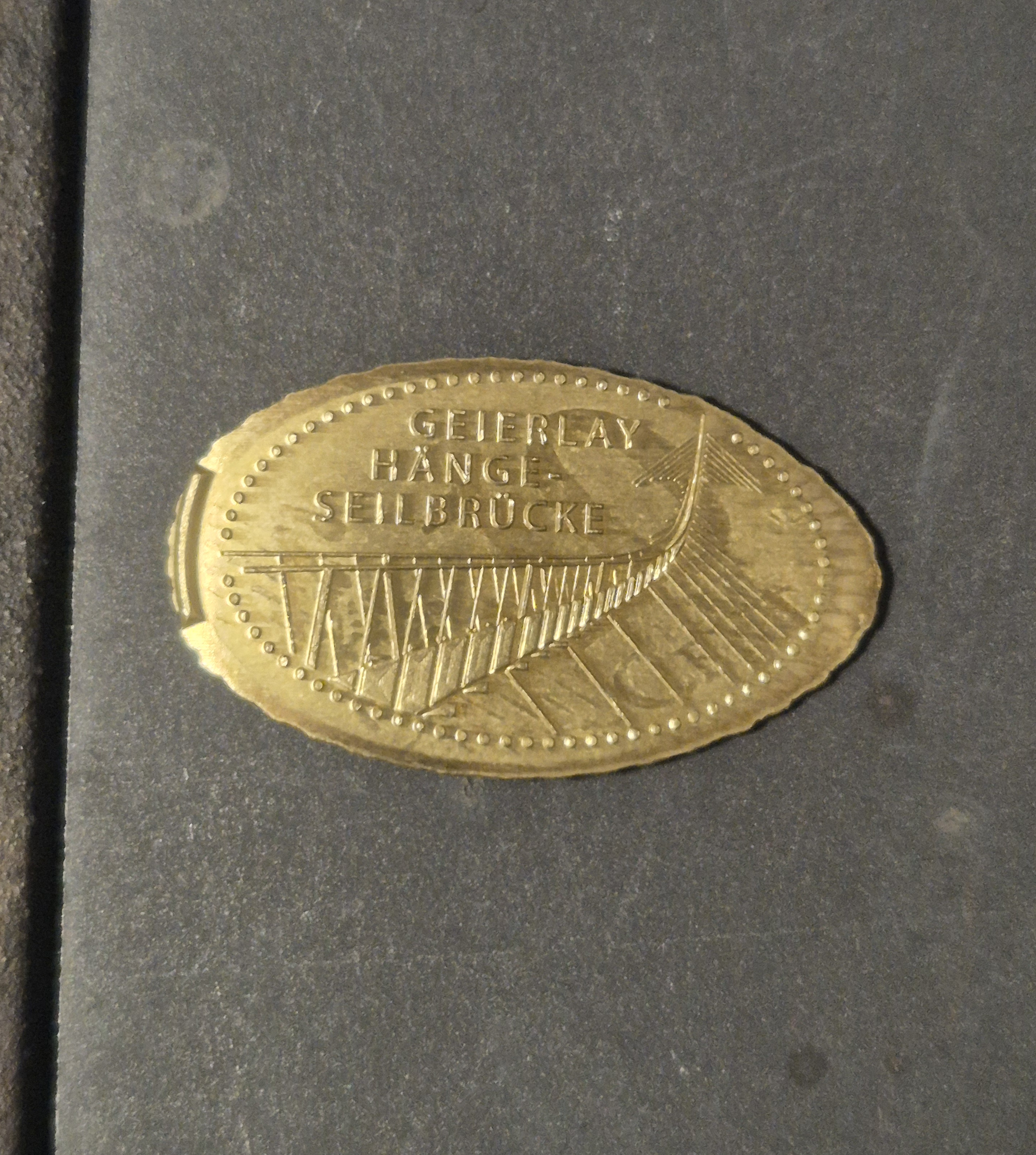 Souvenirmünze Geierlay Hängeseilbrücke 