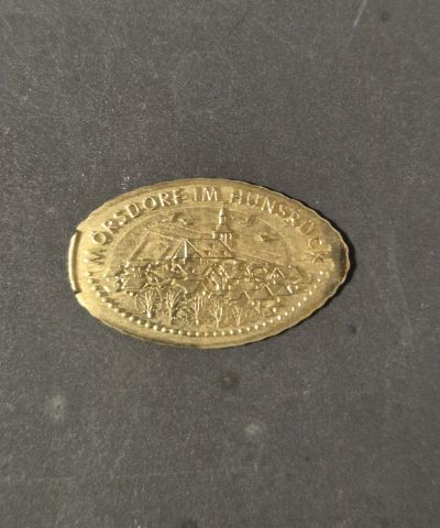 Souvenirmünze – Motiv von Münzautomat Geierlay Hängeseilbrücke (Mörsdorf)