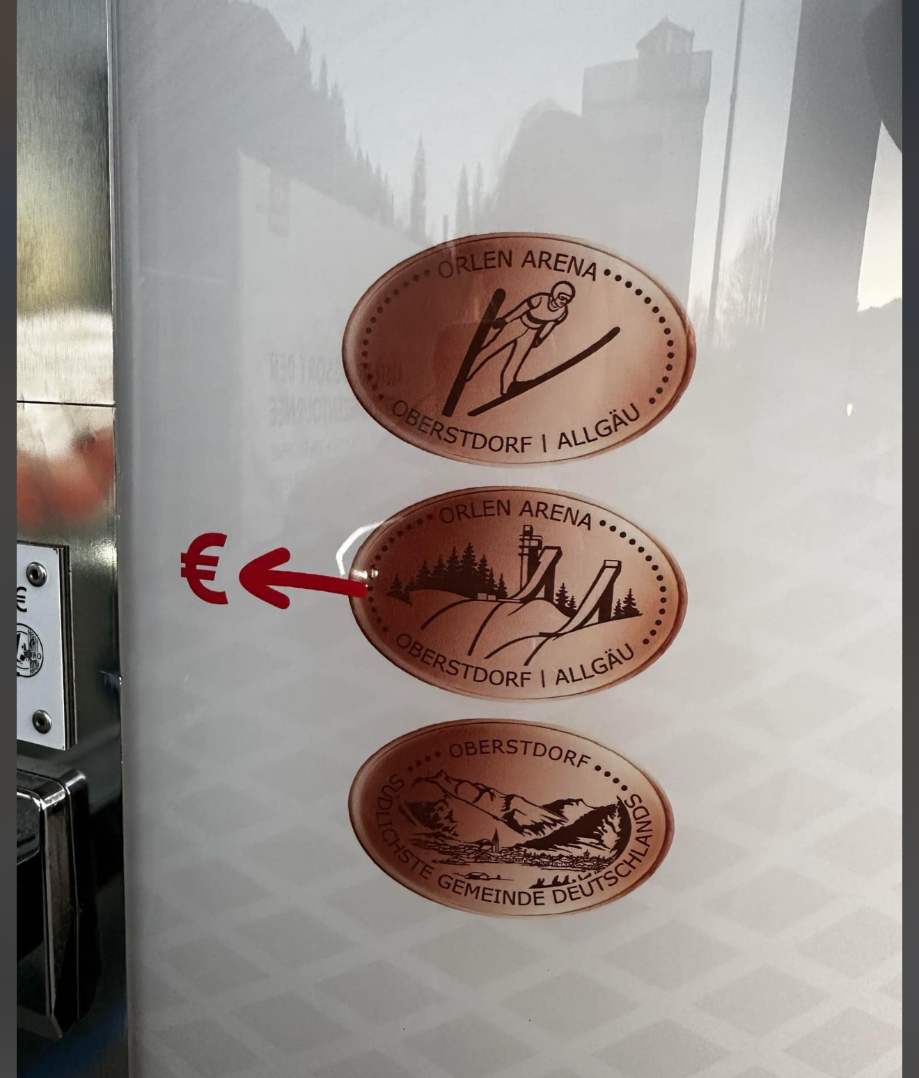 Münzautomat Orlen Arena in Oberstdorf