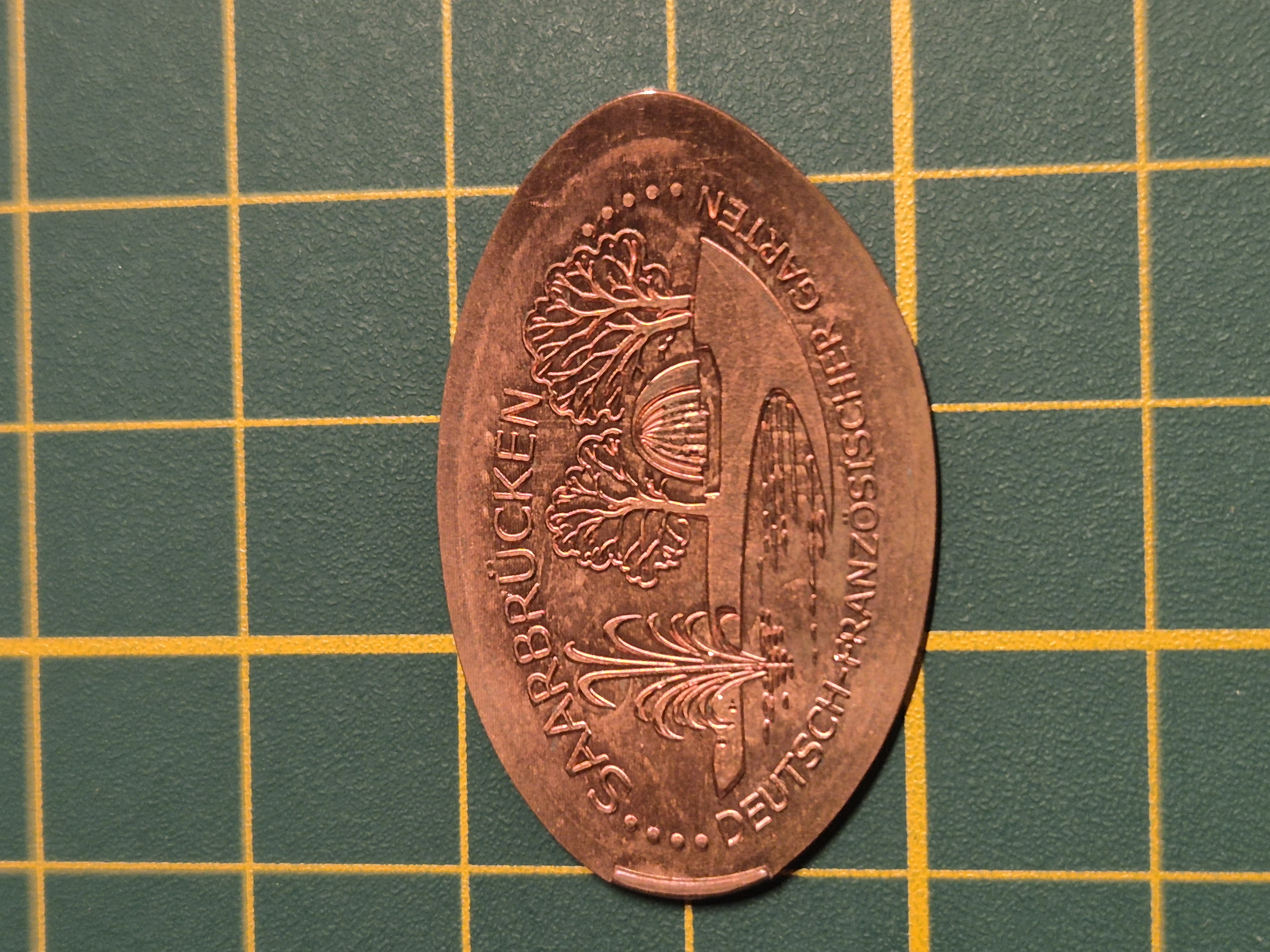 Souvenirmünze Deutsch-Französischer Garten