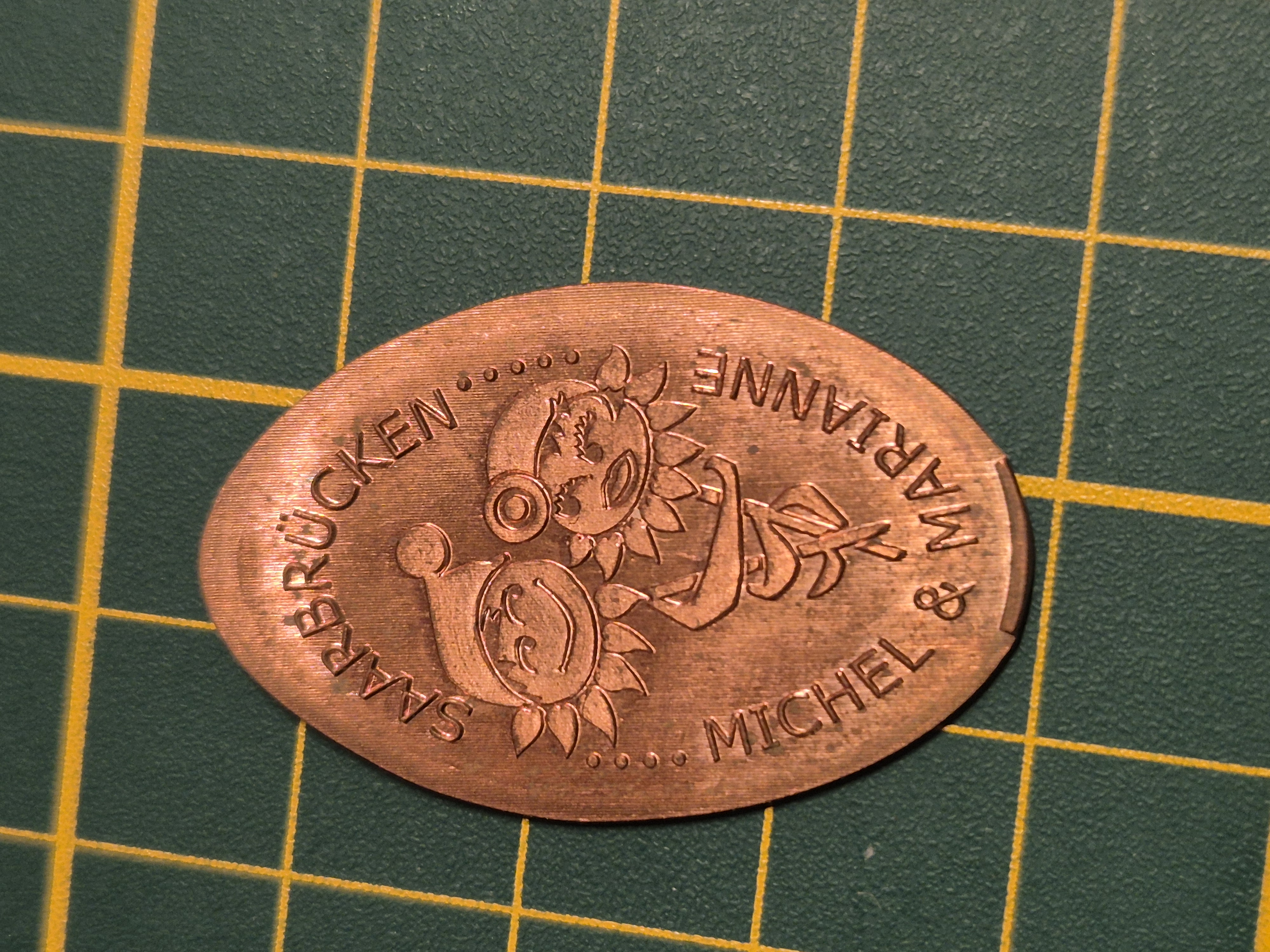 Souvenirmünze Deutsch-Französischer Garten