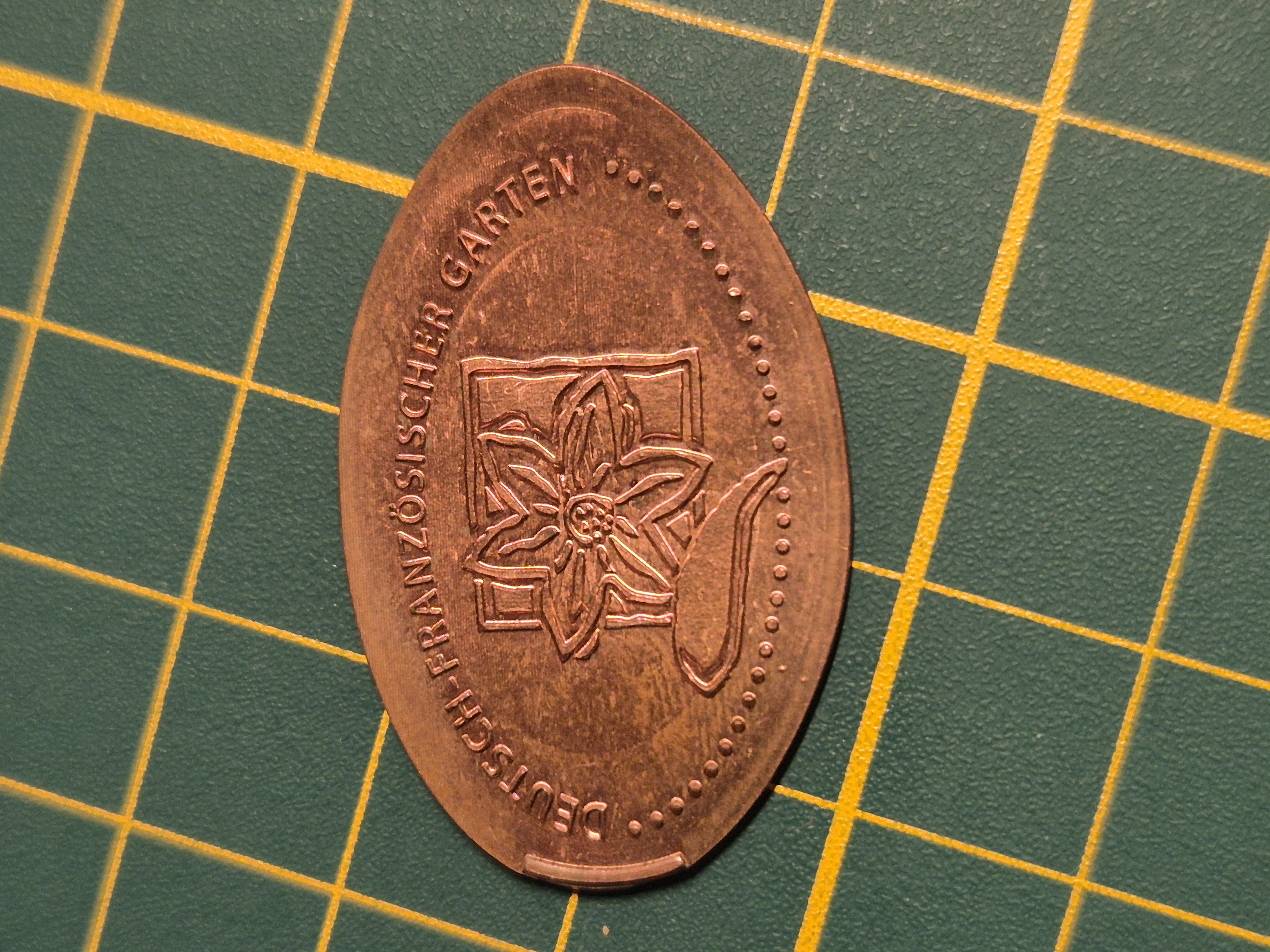 Souvenirmünze Deutsch-Französischer Garten