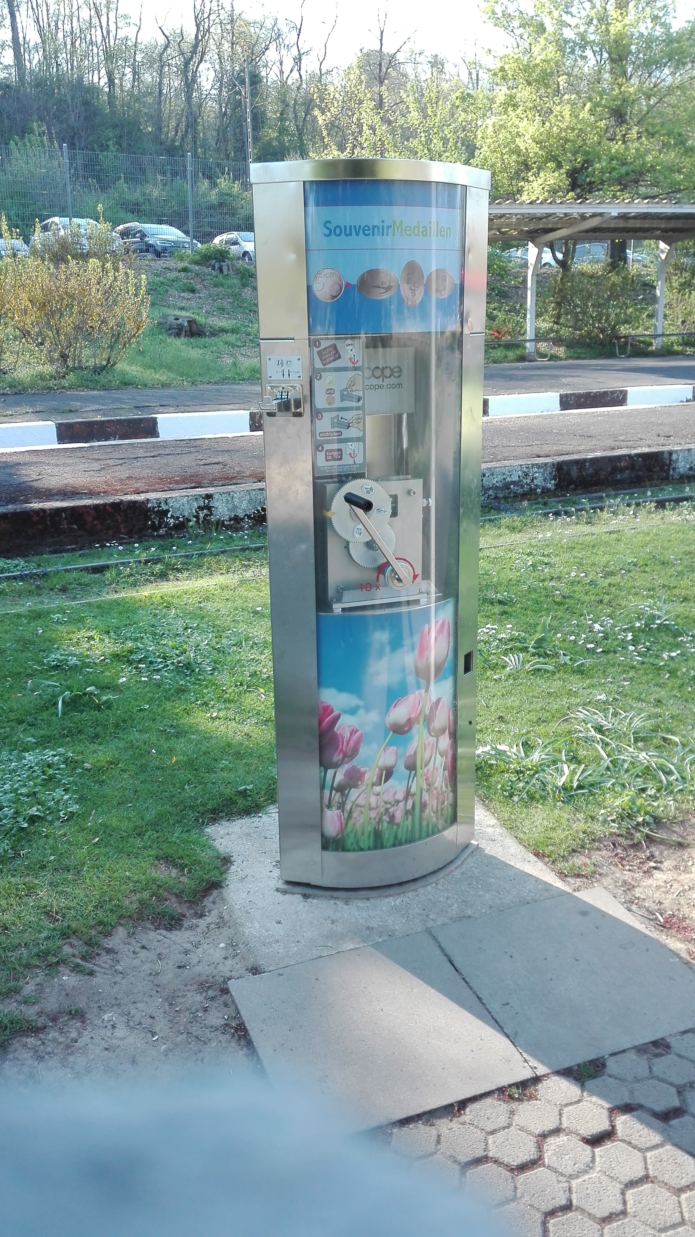 Münzautomat Deutsch-Französischer Garten in Saarbrücken