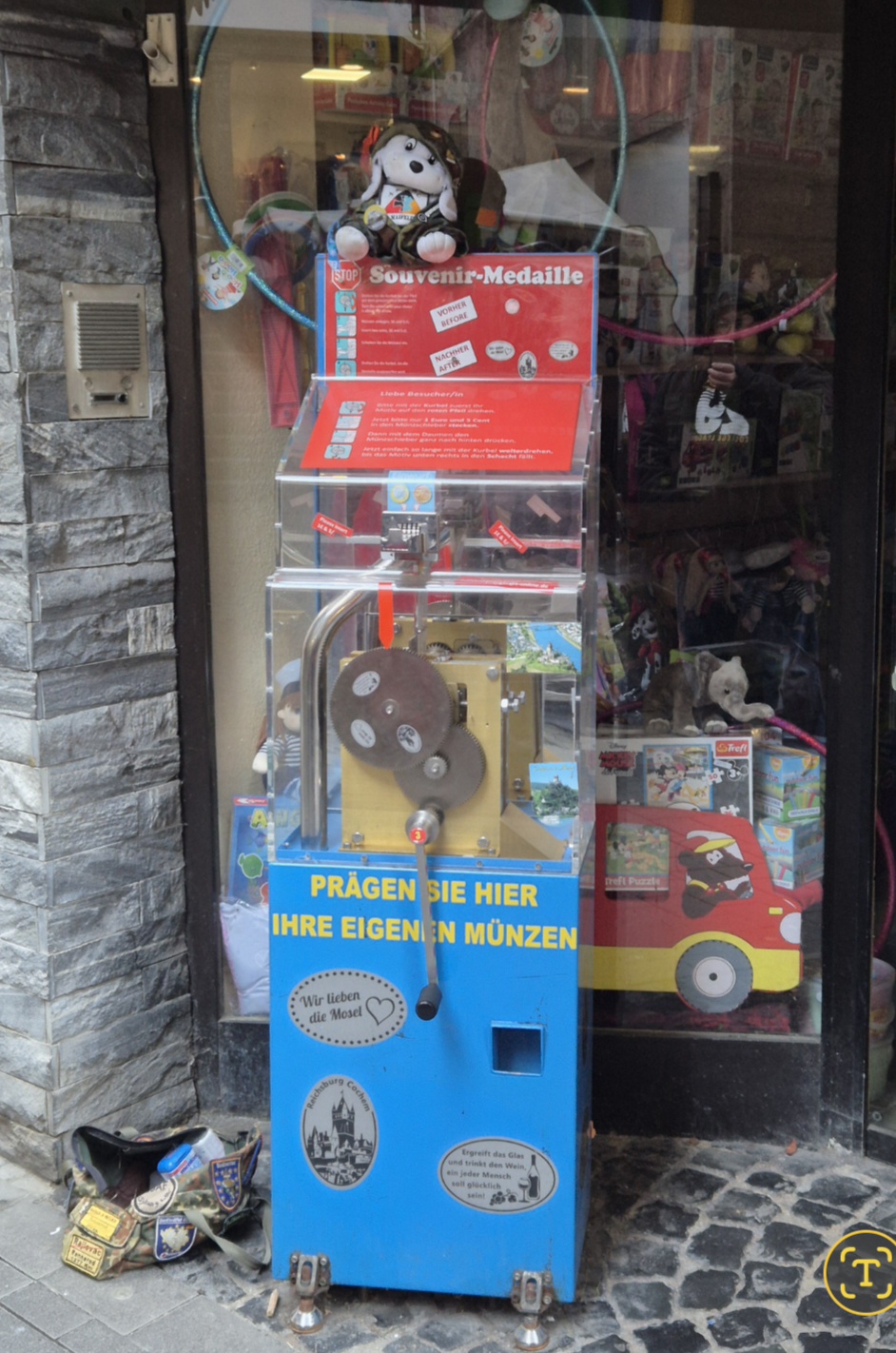 Münzautomat Bernstrasse Automat am Spielzug Shop in Cochem