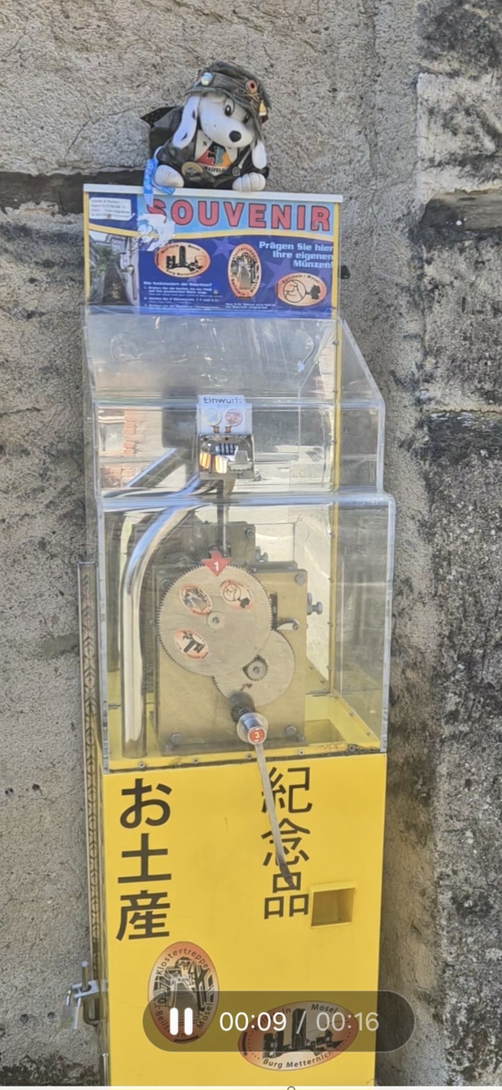 Münzautomat Ortsbereich Gelber Automat in Beilstein
