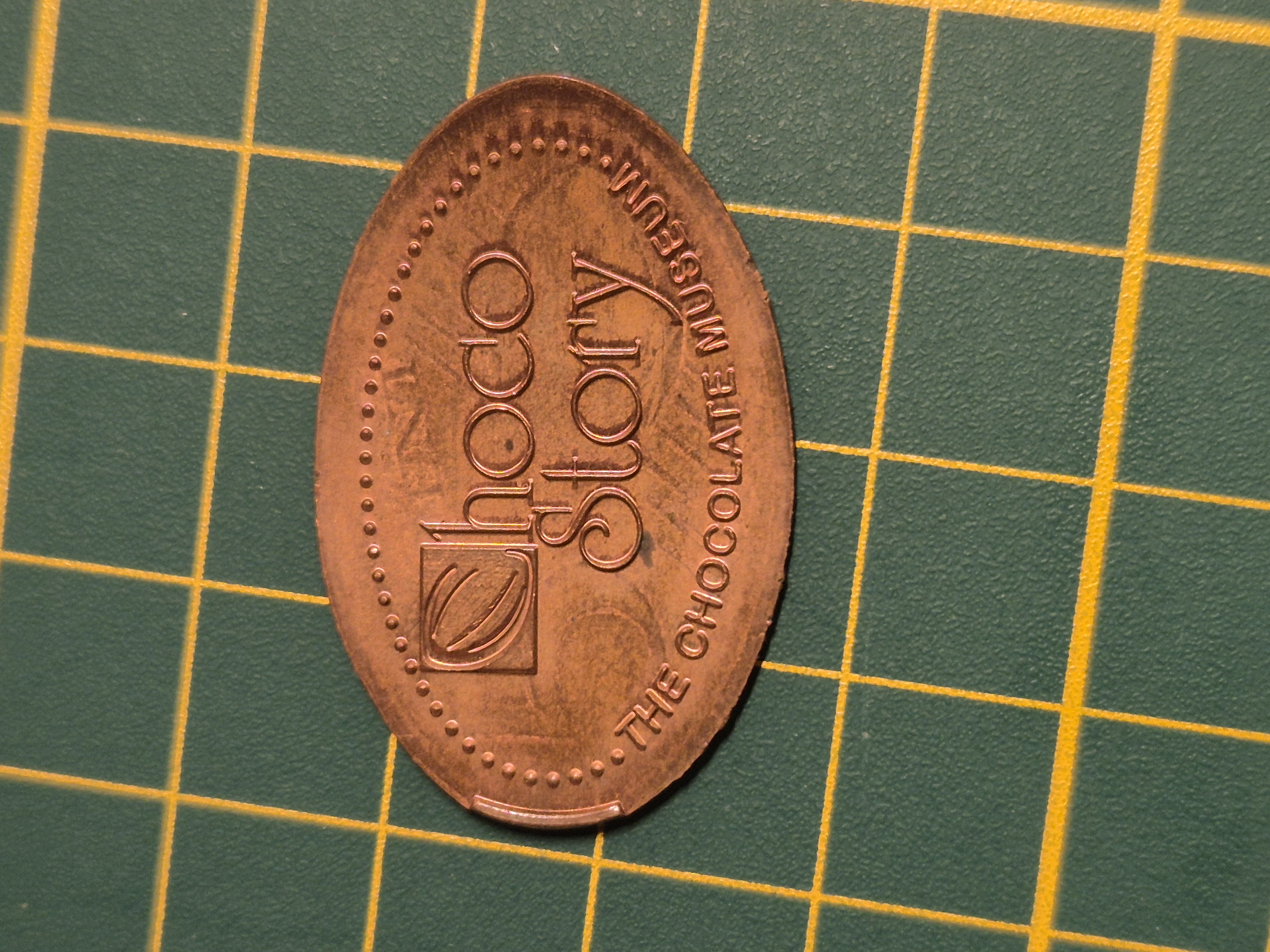 Souvenirmünze Choco Story in Brügge