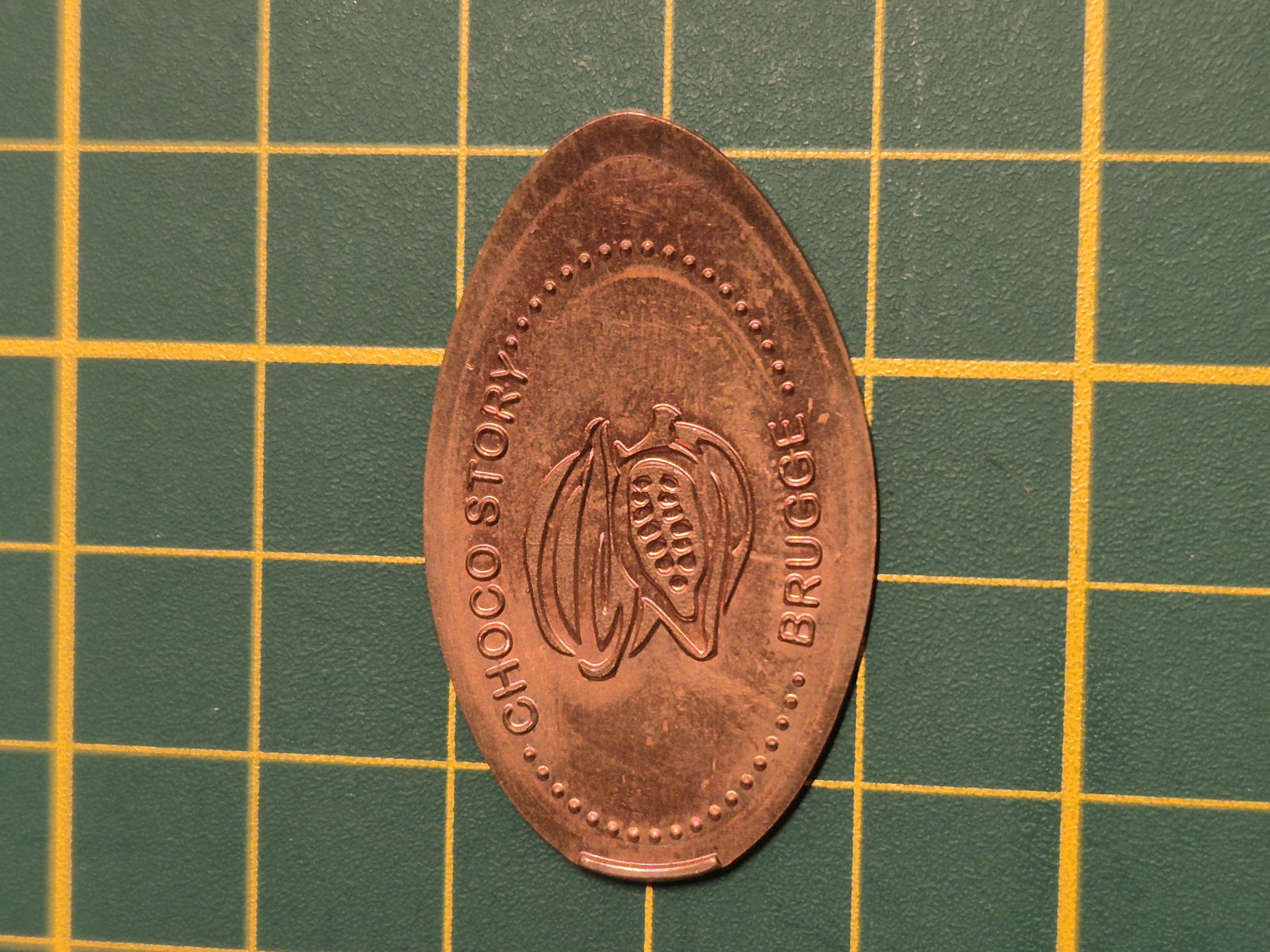 Souvenirmünze Choco Story in Brügge