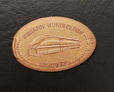 Souvenirmünze – Motiv von Münzautomat Miniatur Wunderland (Hamburg)