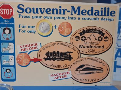 Münzautomat Miniatur Wunderland (A1) in Hamburg – Titelbild
