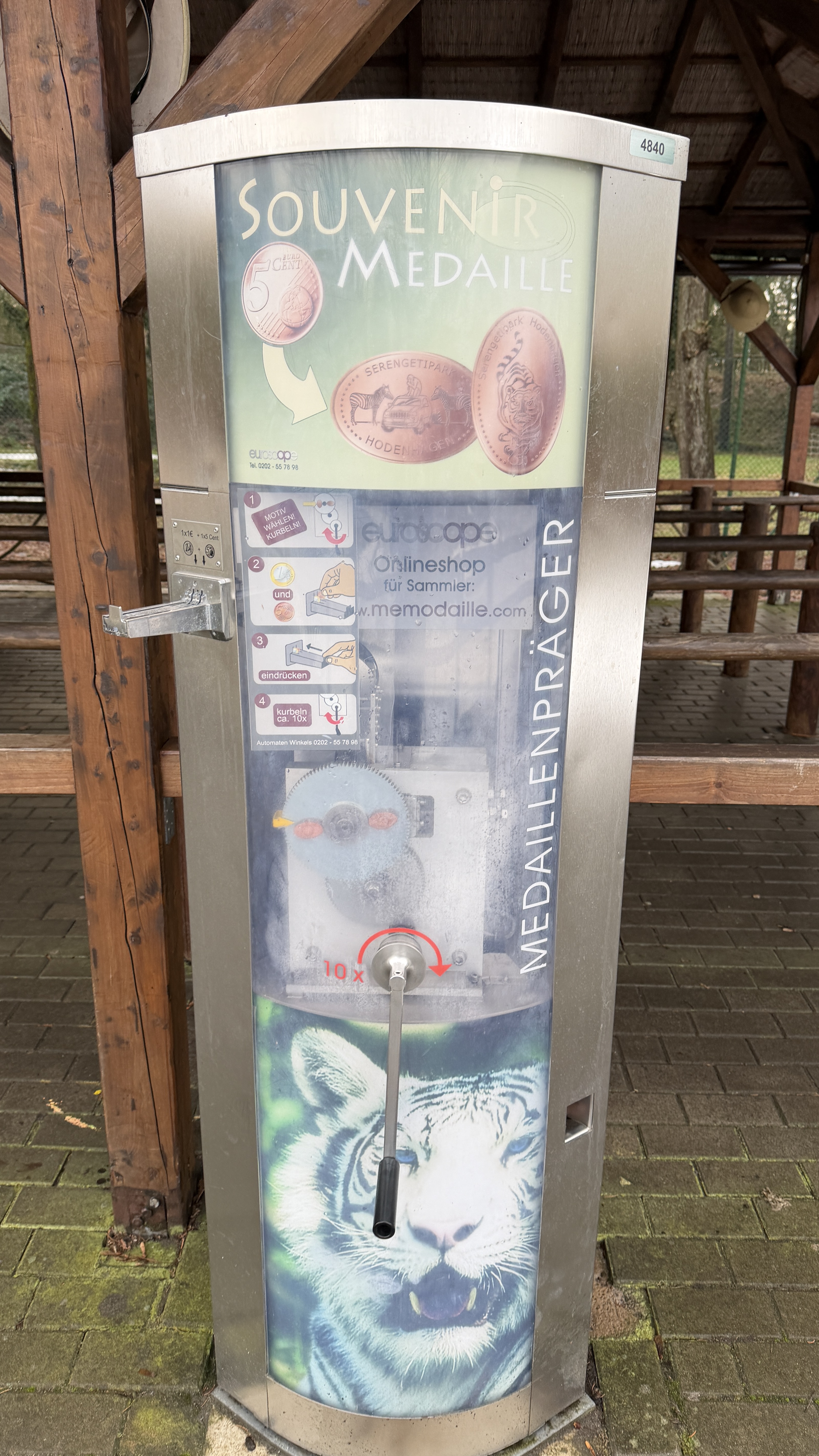 Münzautomat Serengetipark A3 in Hodenhagen