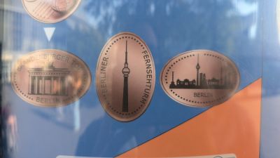 Souvenir coin – design from coin machine Berlin Souvenirshop - Fernsehturm (Berlin)