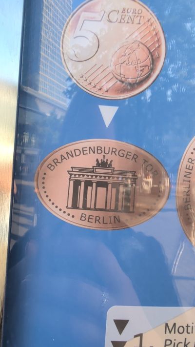 Souvenir coin – design from coin machine Berlin Souvenirshop - Fernsehturm (Berlin)