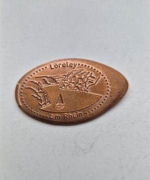 Souvenirmünze – Motiv von Münzautomat Loreley Besucherzentrum Automat 1 (Bornich)