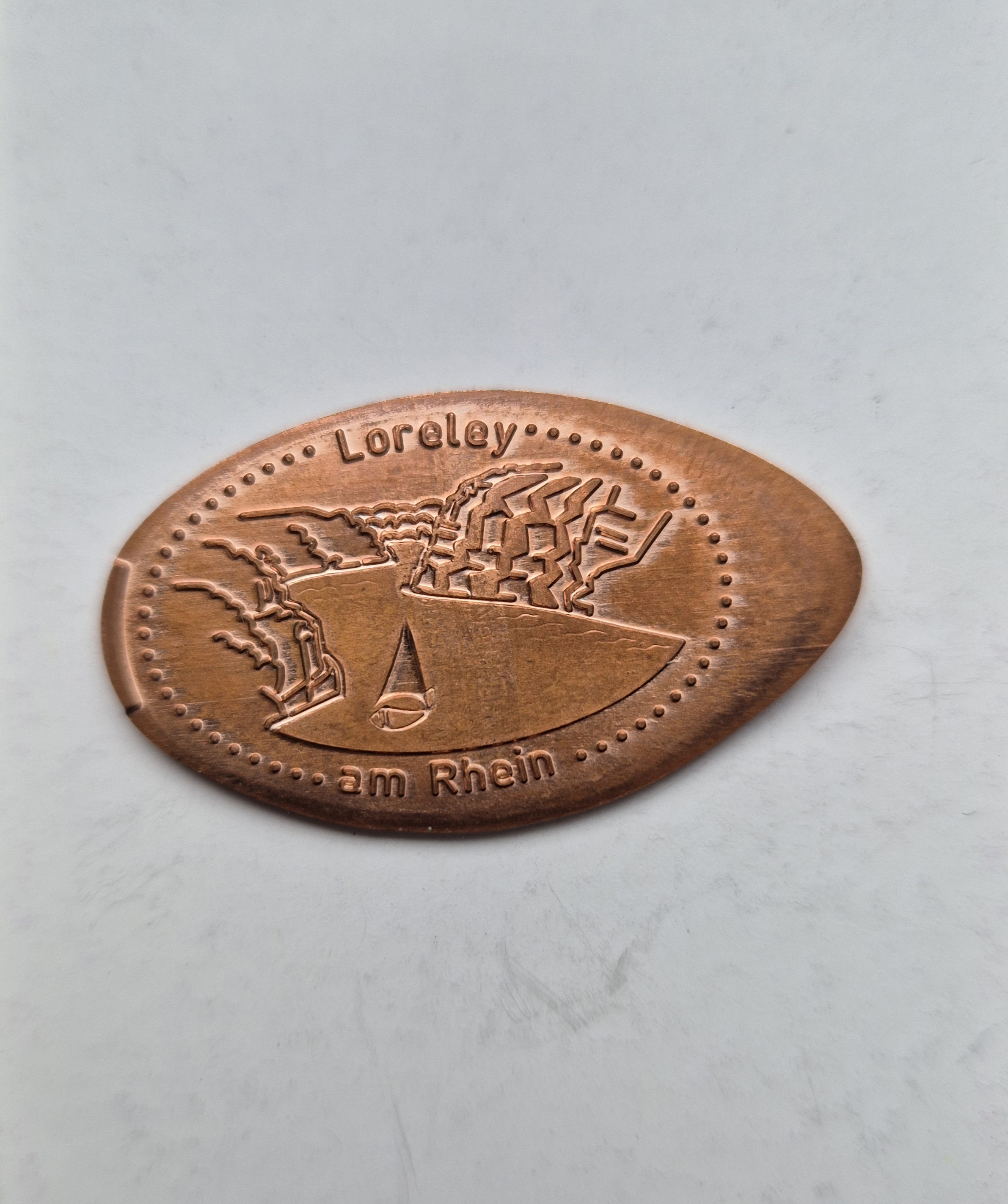 Souvenirmünze Loreley Besucherzentrum Automat 2