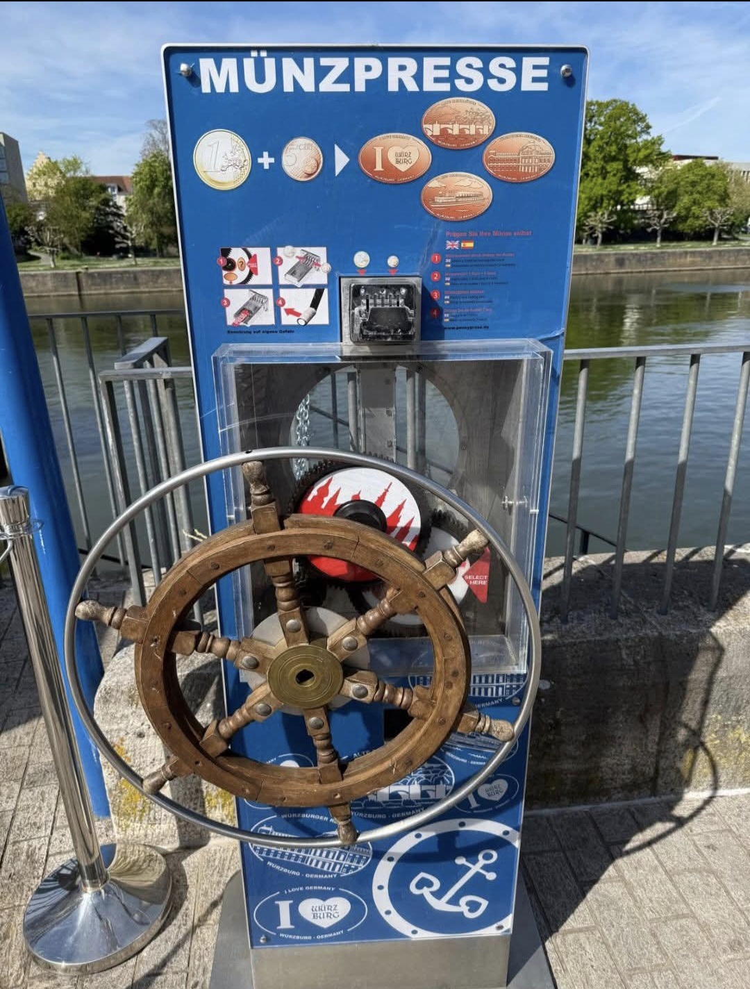 Münzautomat Würzburg Mainufer in Würzburg