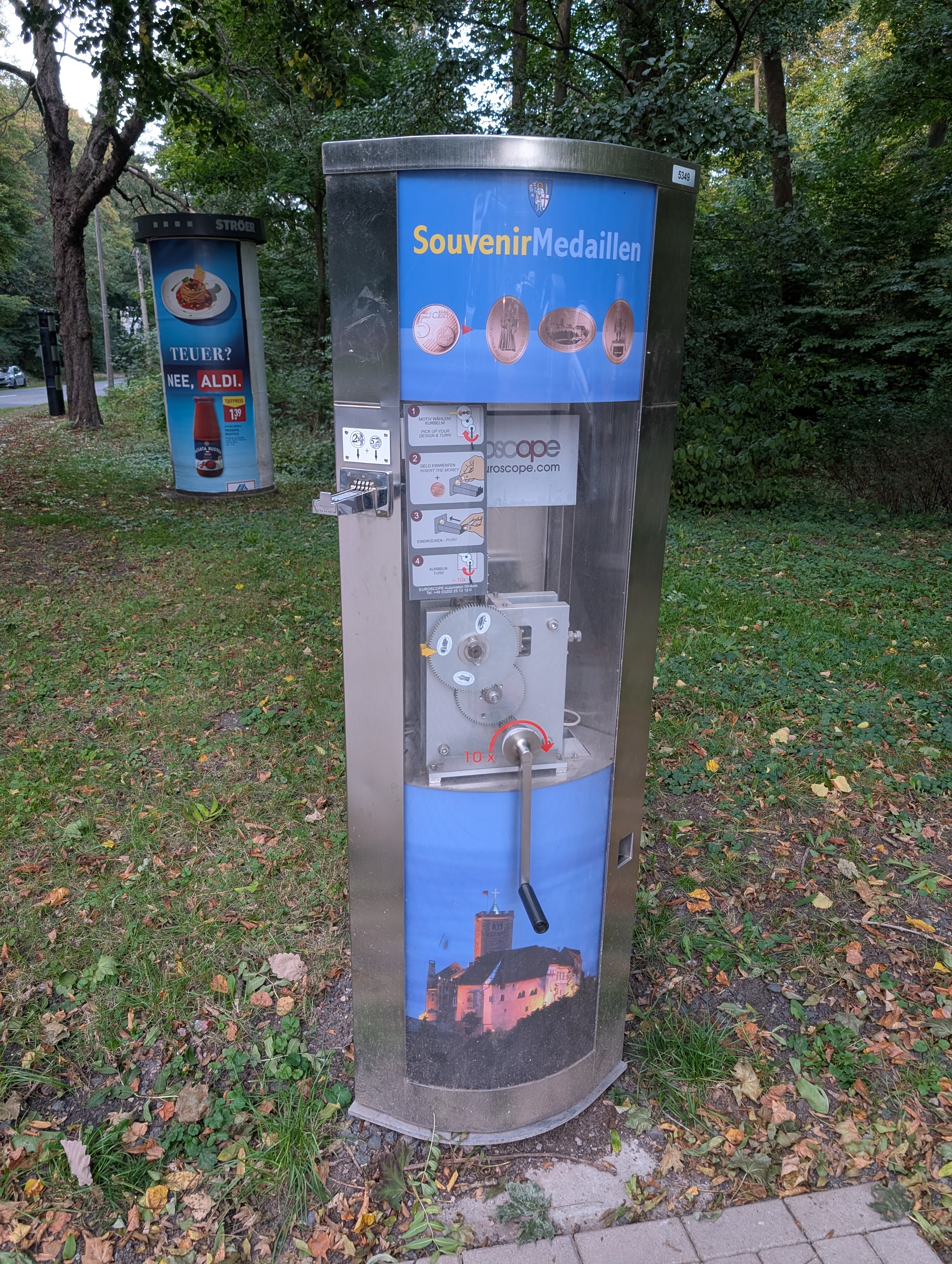 Münzautomat Eisenach Parkplatz P2 in Eisenach