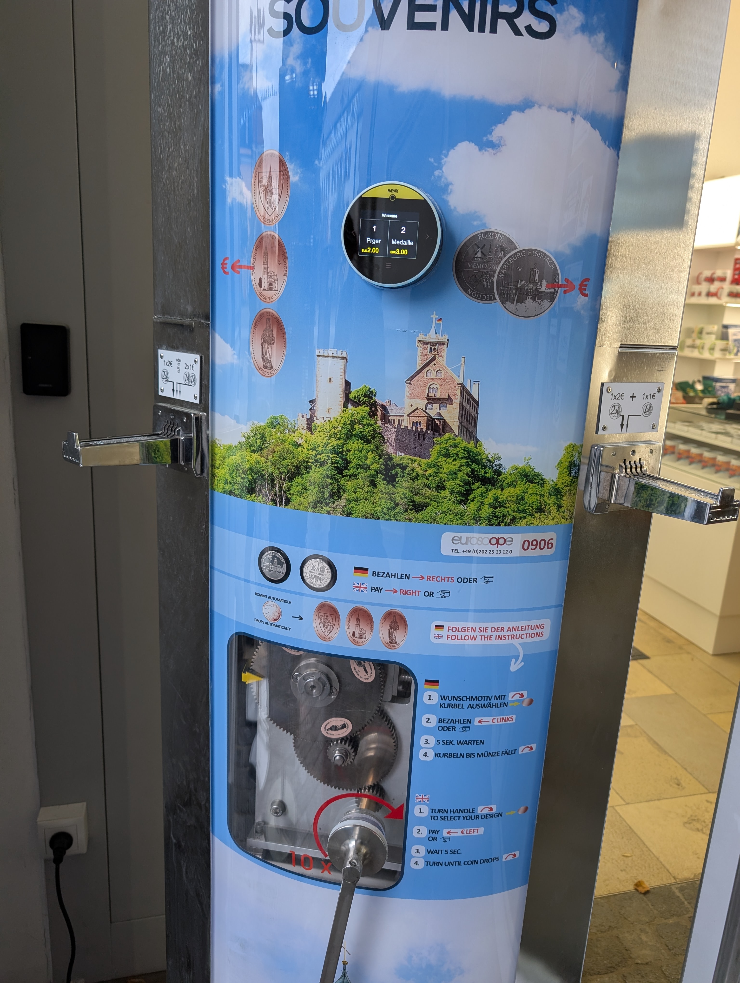 Münzautomat Tourist-Information Eisenach in Eisenach