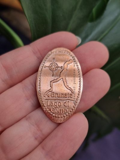 Souvenir coin – design from coin machine Seilbahn Como (Como)