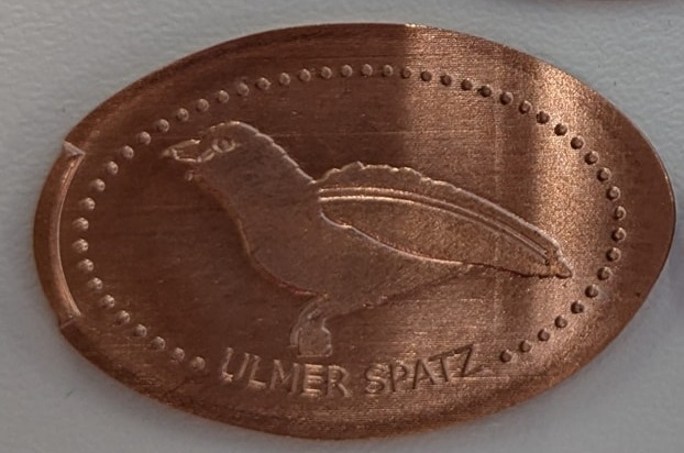 Souvenirmünze Ulm Münster Automat 1 in Ulm