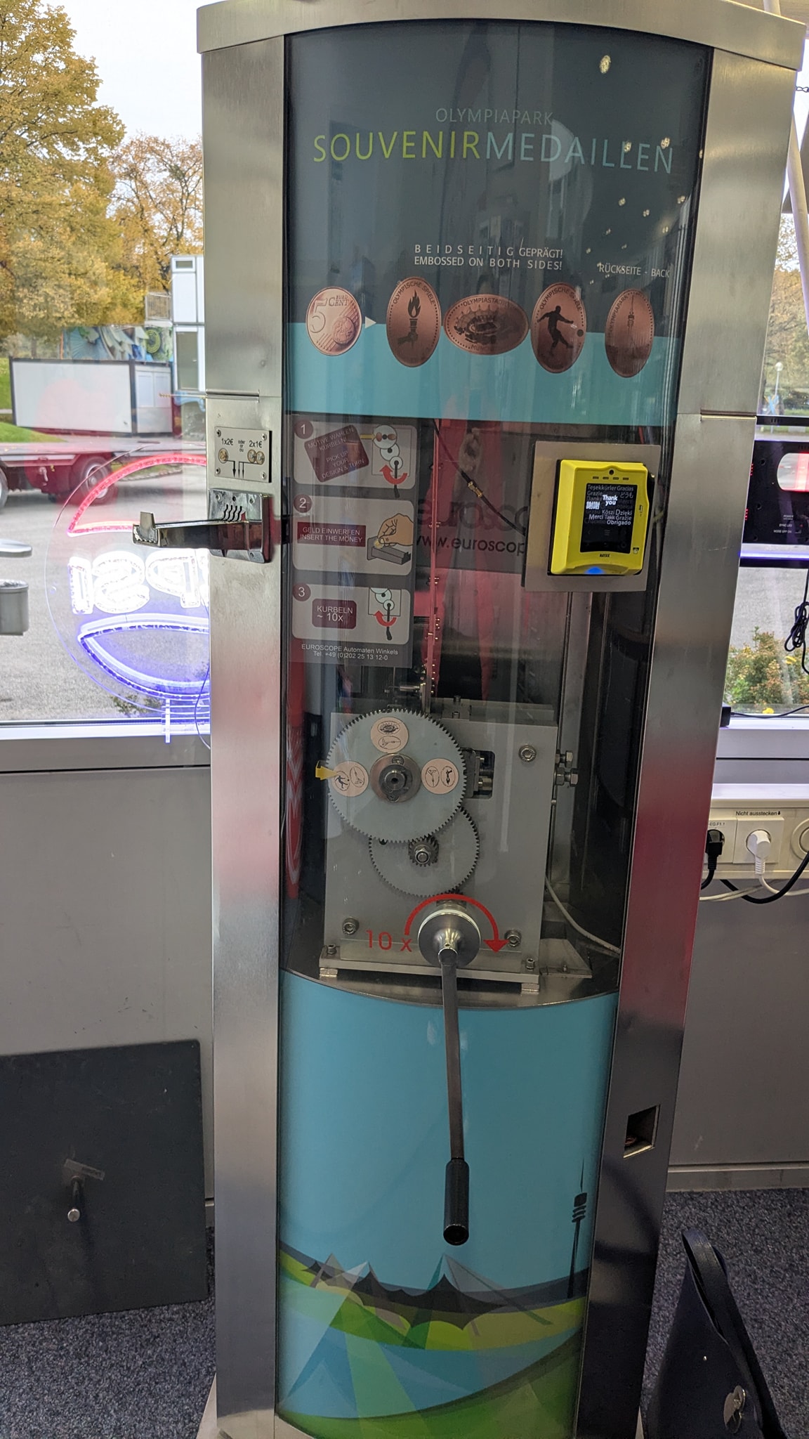 Münzautomat Olympiapark Souvenirshop in München