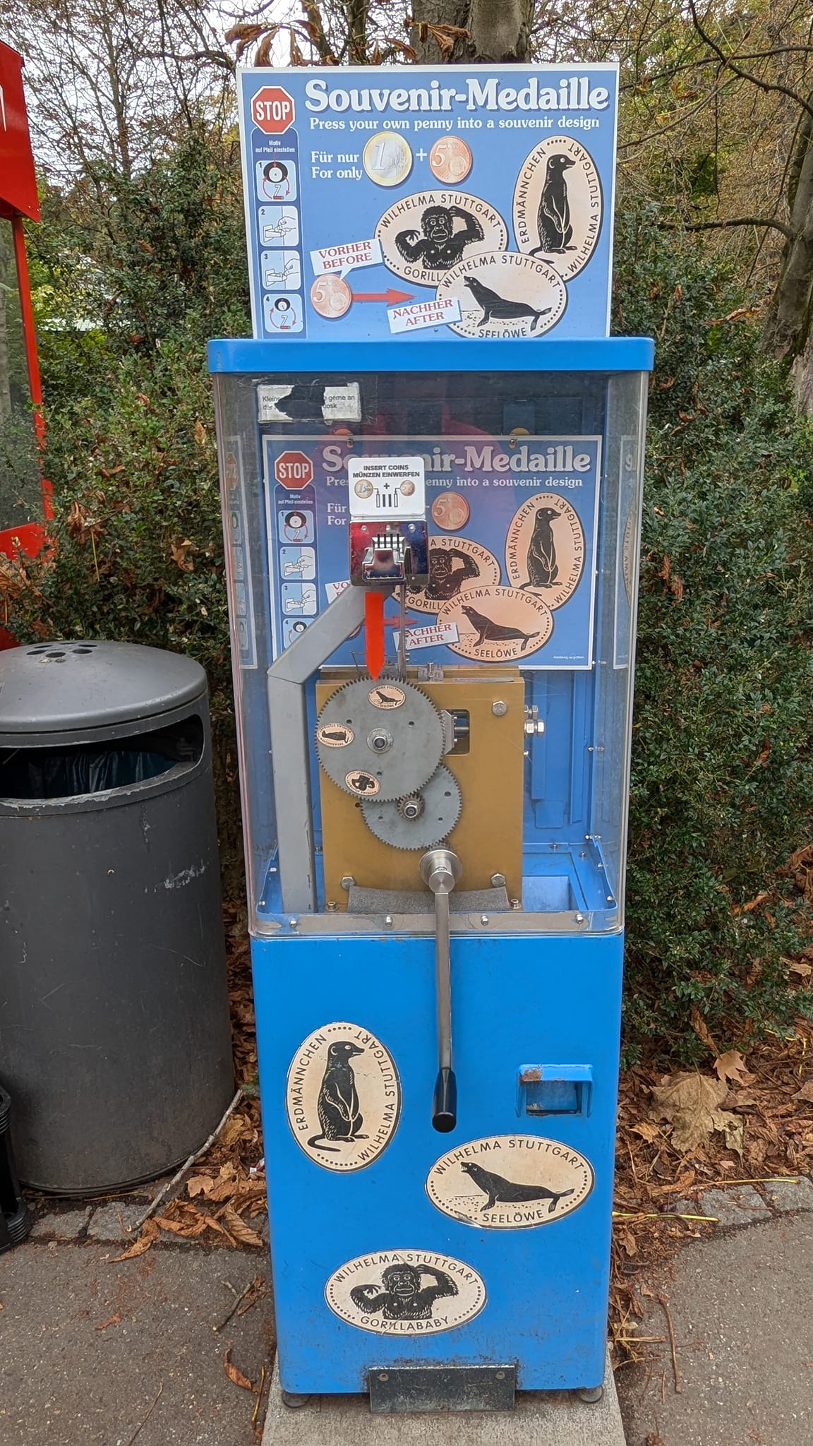 Münzautomat Wilhelma Zoologisch-Botanischer Garten 2 in Stuttgart