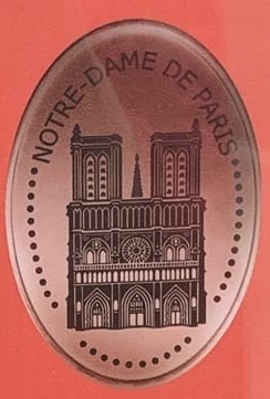 Souvenirmünze Notre-Dame in Paris