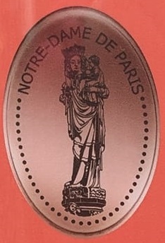 Souvenirmünze Notre-Dame in Paris