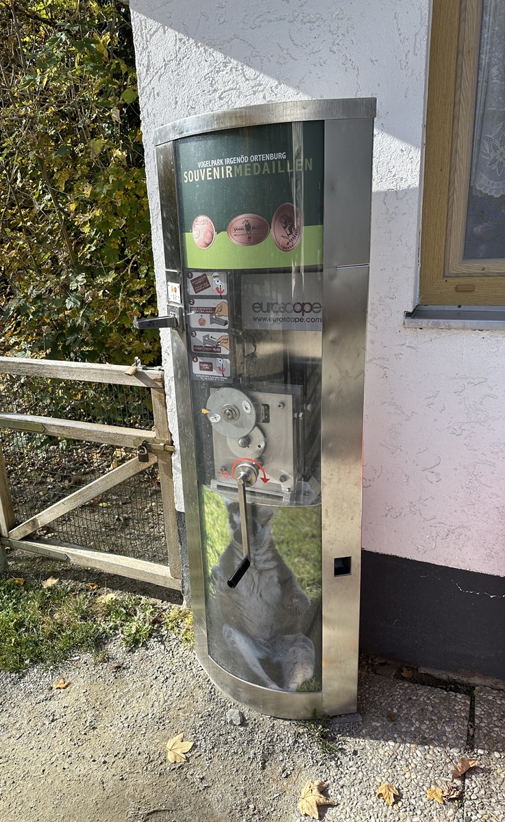 Münzautomat Tierpark Irgenöd (Vogelpark Irgenöd - Ortenburg) in Ortenburg