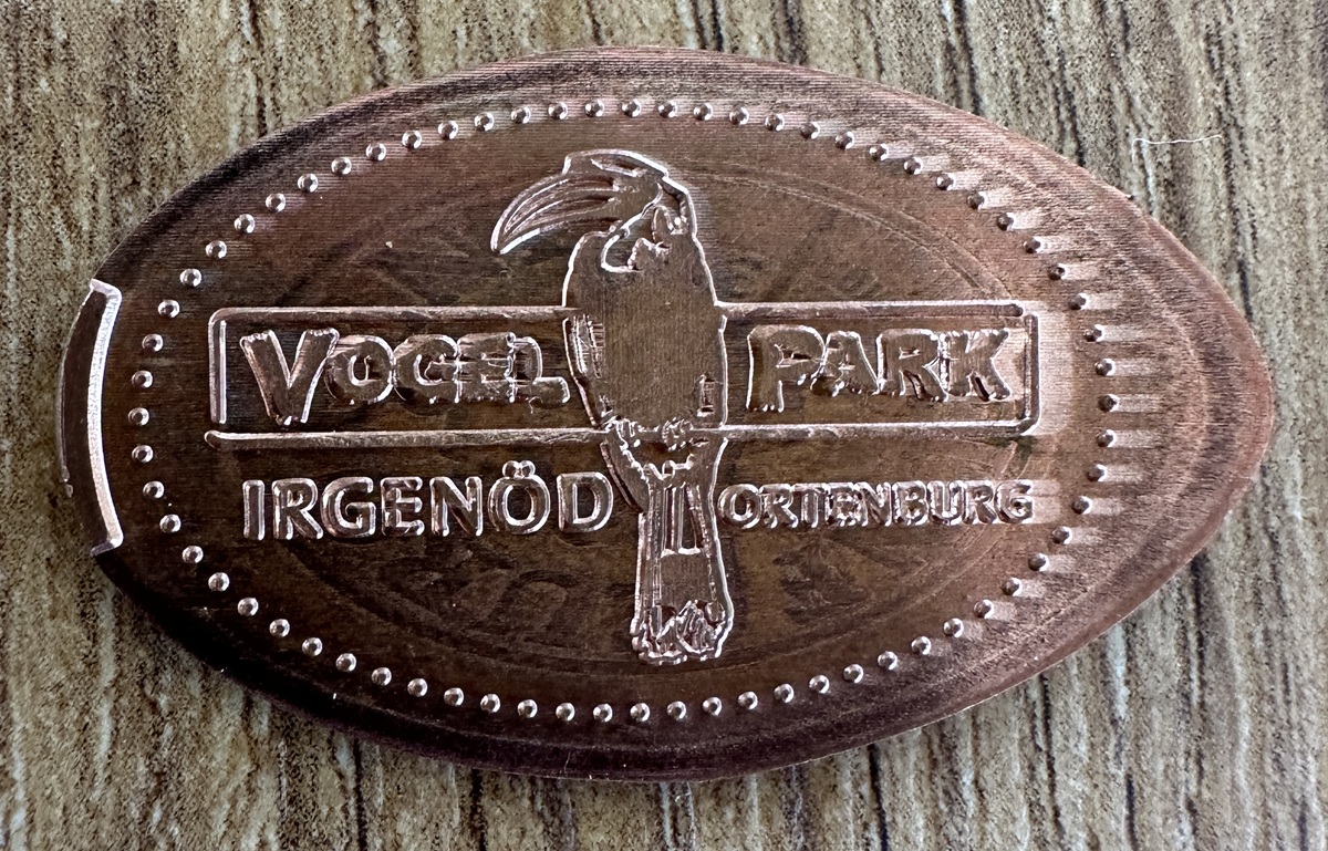 Souvenirmünze Tierpark Irgenöd (Vogelpark Irgenöd - Ortenburg) in Ortenburg