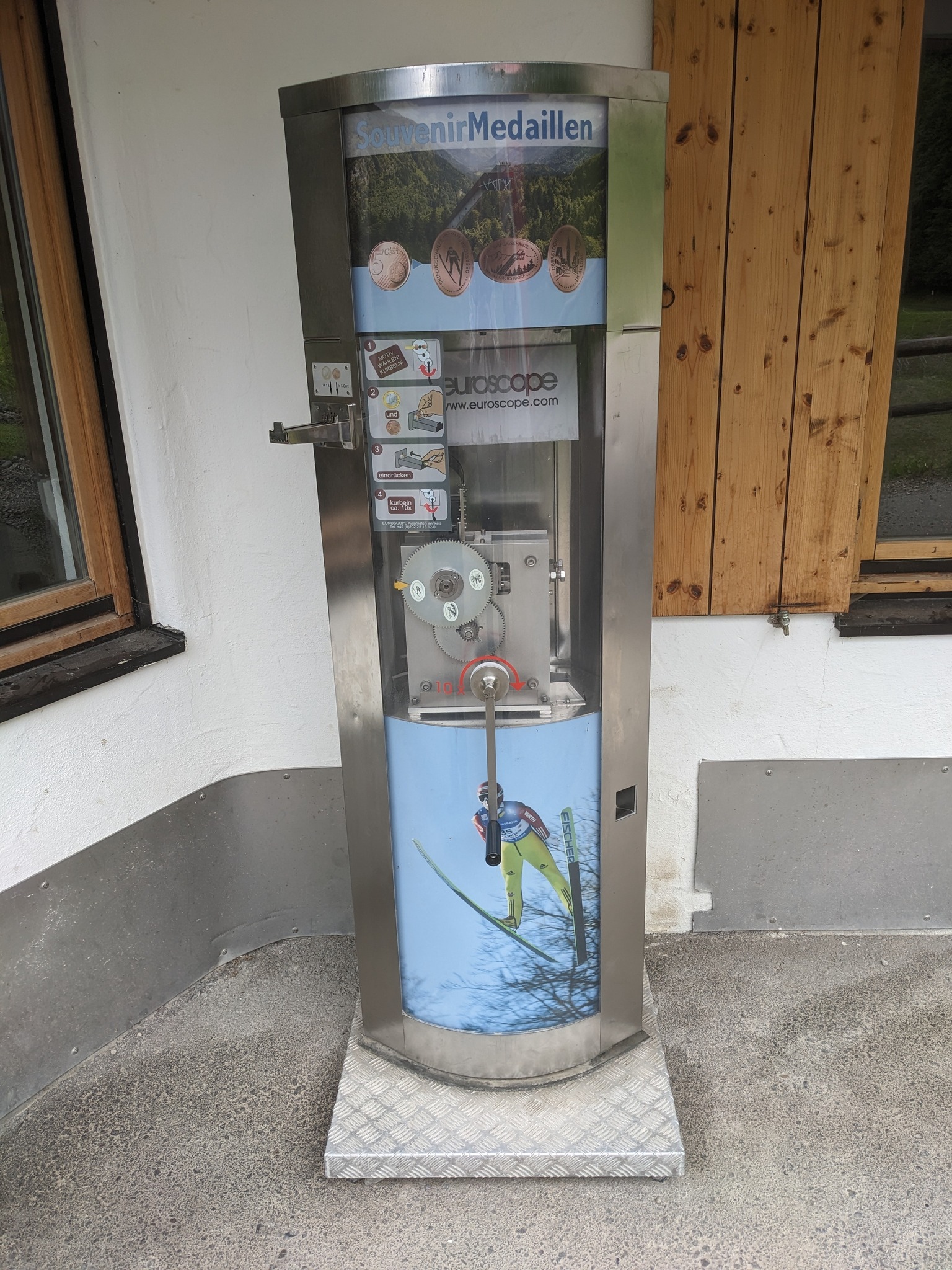 Münzautomat Heini-Klopfer Skiflugschanze in Oberstdorf