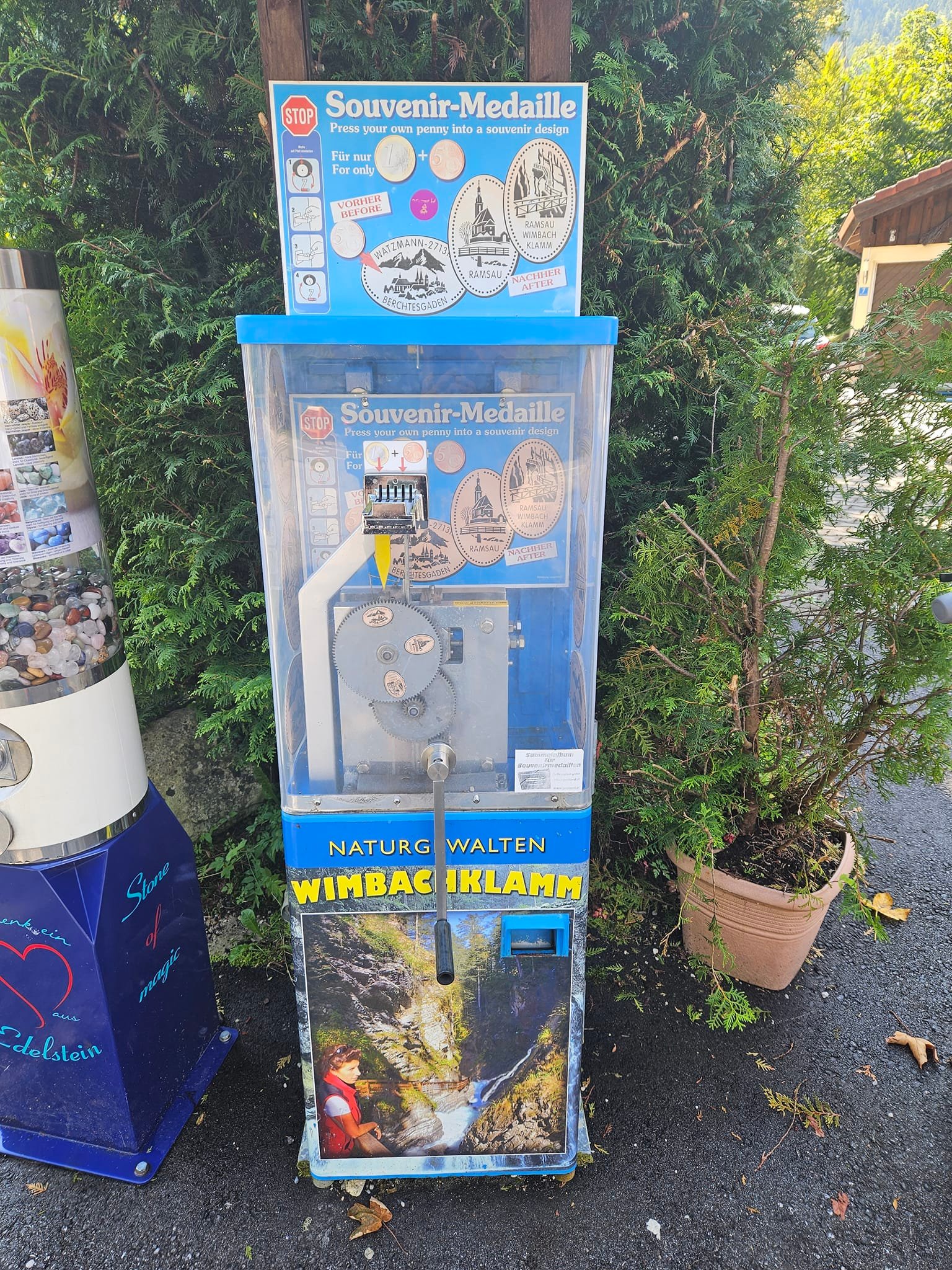 Münzautomat Wimbachklamm in Ramsau bei Berchtesgaden