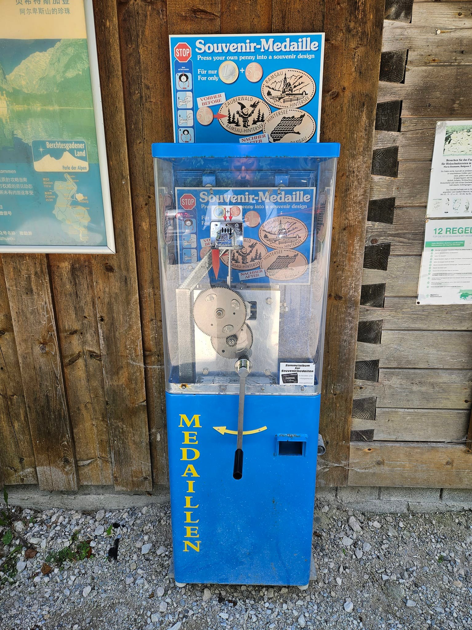 Münzautomat Hintersee in Ramsau bei Berchtesgaden