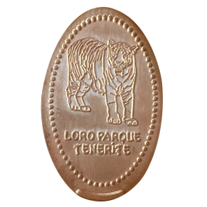 Moneta ricordo – motivo della macchina Loro Parque Teneriffa (Teneriffa)