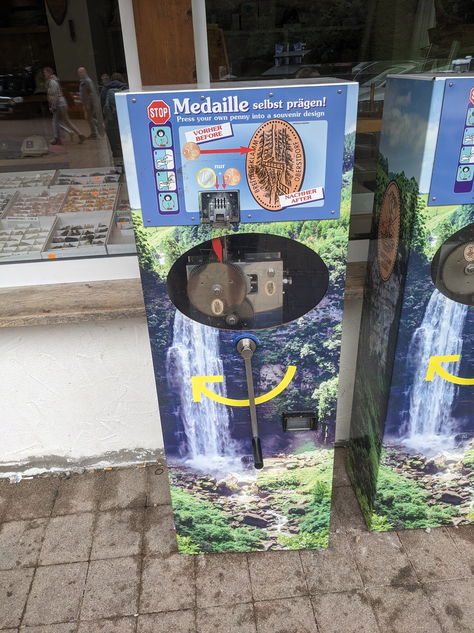 Münzautomat Breitachklamm  Automat 1 in Oberstdorf