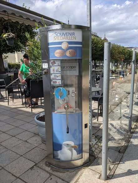 Münzautomat Pavillon an der Seebrücke in Heringsdorf