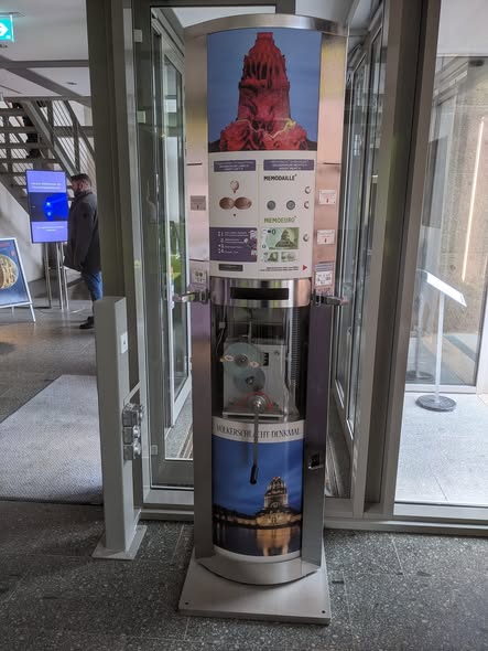 Münzautomat Völkerschlachtdenkmal in Leipzig
