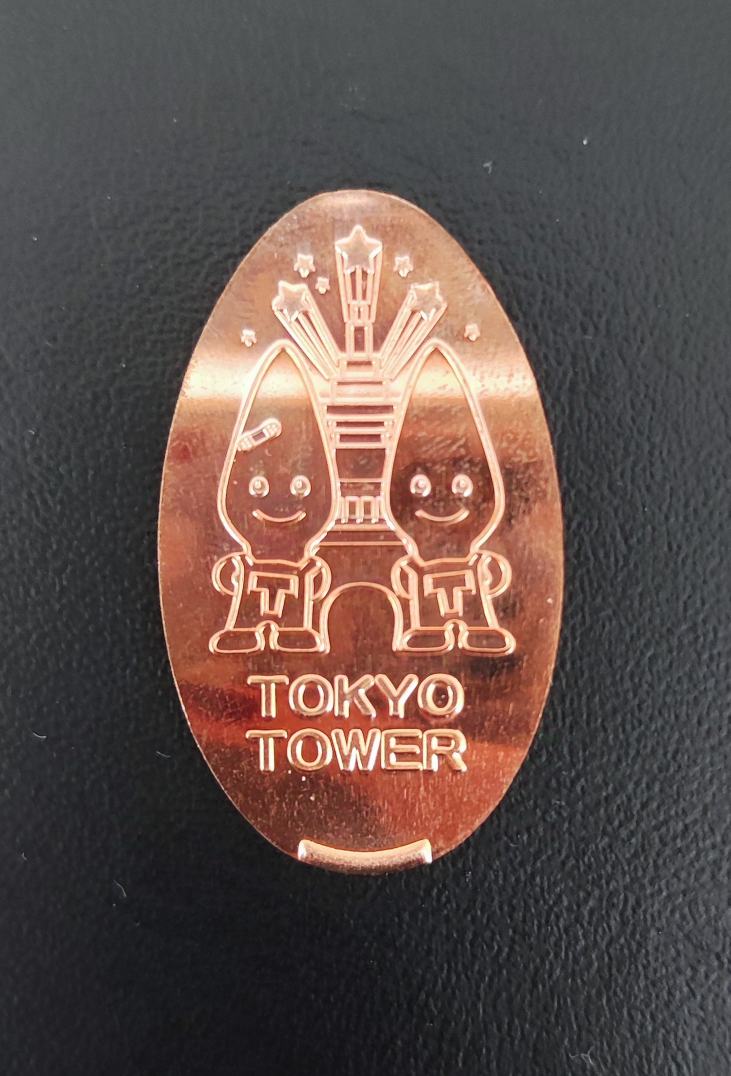 Souvenirmünze Tokyo Tower Maskottchen in Tokio