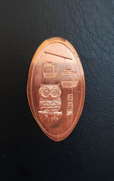 Souvenirmünze – Motiv von Münzautomat 伊達邵碼頭 Ita Thao Pier Sun Moon Lake (Yuchi)