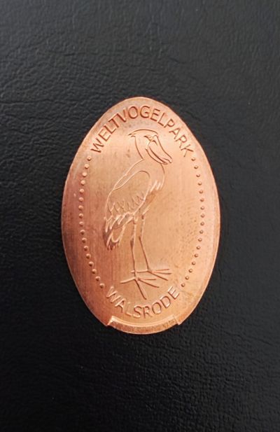 Souvenirmünze – Motiv von Münzautomat Vogelpark A4 (Walsrode)
