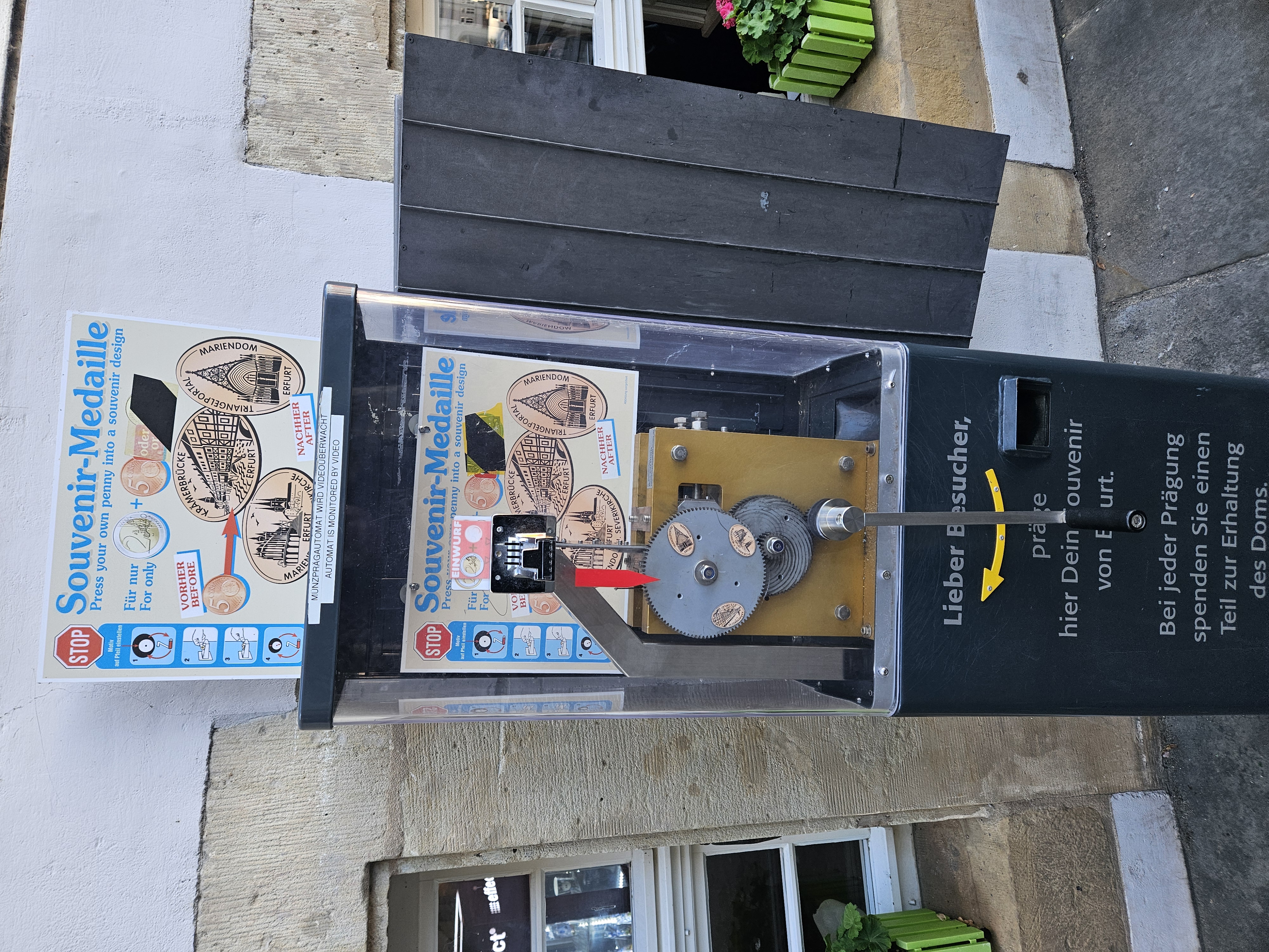 Münzautomat Erfurt Domstufen in Erfurt