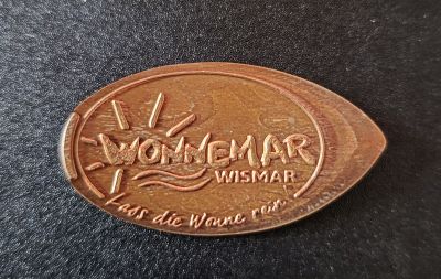 Souvenirmünze – Motiv von Münzautomat Wonnemar Wismar (Wismar)
