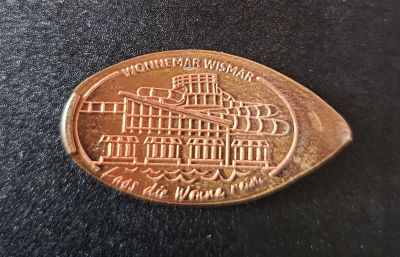 Souvenirmünze – Motiv von Münzautomat Wonnemar Wismar (Wismar)