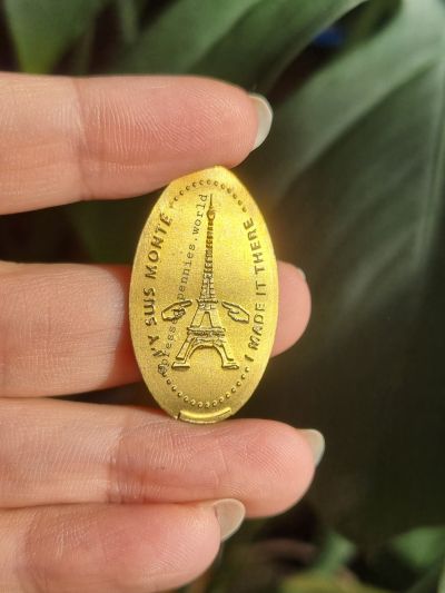 Souvenirmünze – Motiv von Münzautomat Eiffelturm (Paris)