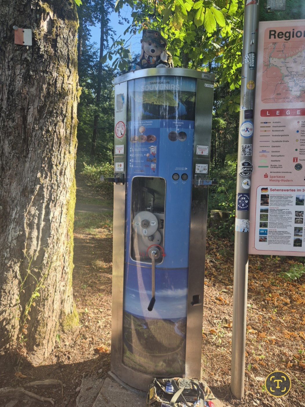 Münzautomat Mettlach-Orscholz Teerweg zw. Atrium und Aussichtspunkt  in Mettlach