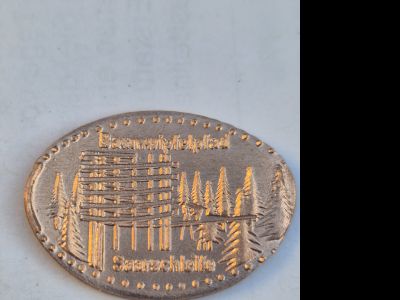 Souvenirmünze – Motiv von Münzautomat Ausgang Baumwipfelweg Souvenirshop (Mettlach - Orscholz)