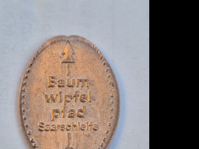 Souvenirmünze – Motiv von Münzautomat Ausgang Baumwipfelweg Souvenirshop (Mettlach - Orscholz)